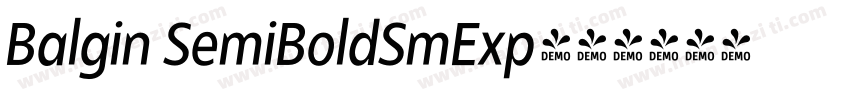 Balgin SemiBoldSmExp字体转换